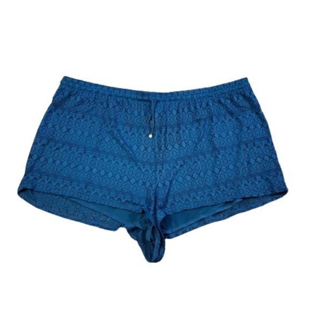 [Cacique] Blue Lace Swim Shorts - Size 26/28